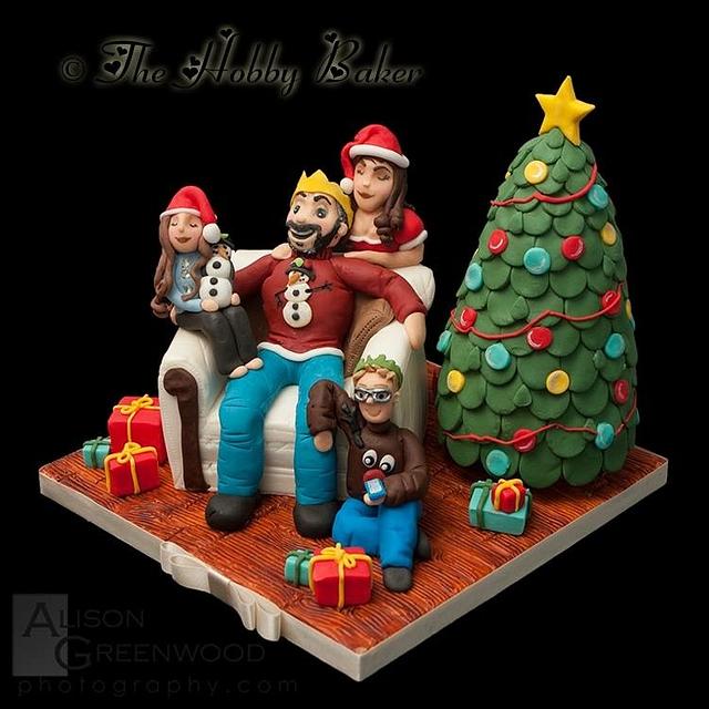 Christmas with the Smiths Decorated Cake by The hobby CakesDecor