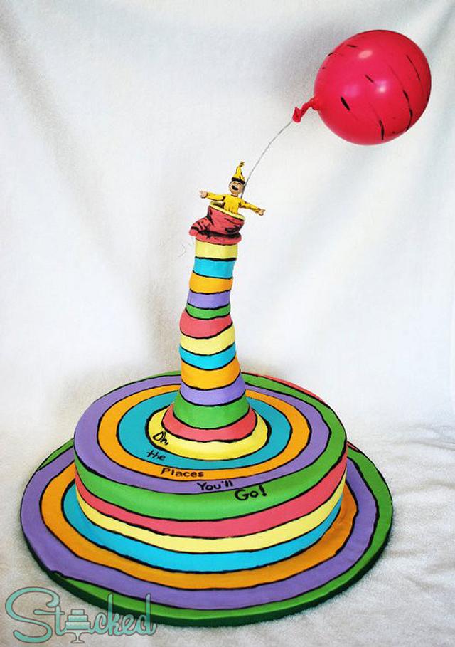 Oh The Places You Ll Go Cake By Stacked Cakesdecor
