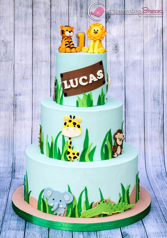 Jungle for Lucas - Decorated Cake by HummingBread - CakesDecor