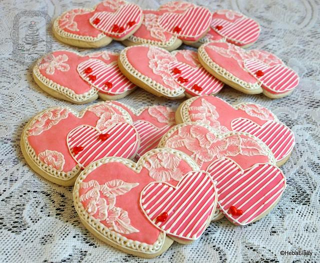 Valentine cookie set #1 - Decorated Cookie by Sweet - CakesDecor