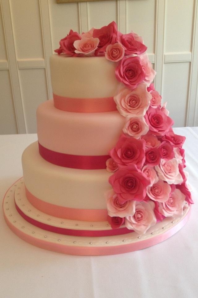 My brothers wedding cake - Decorated Cake by Julie - CakesDecor