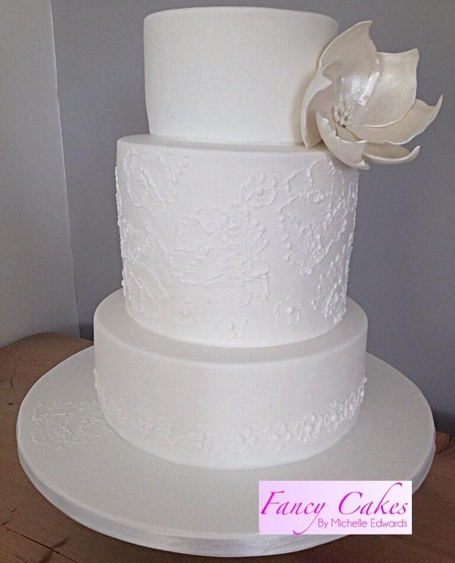 Pure wedding cake - Decorated Cake by Michelle Edwards - CakesDecor