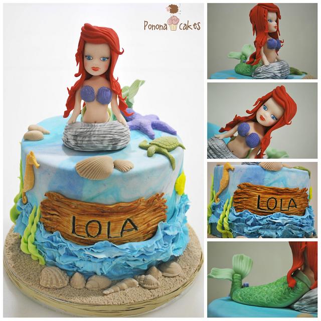 Little mermaid cake - Decorated Cake by Ponona Cakes - - CakesDecor