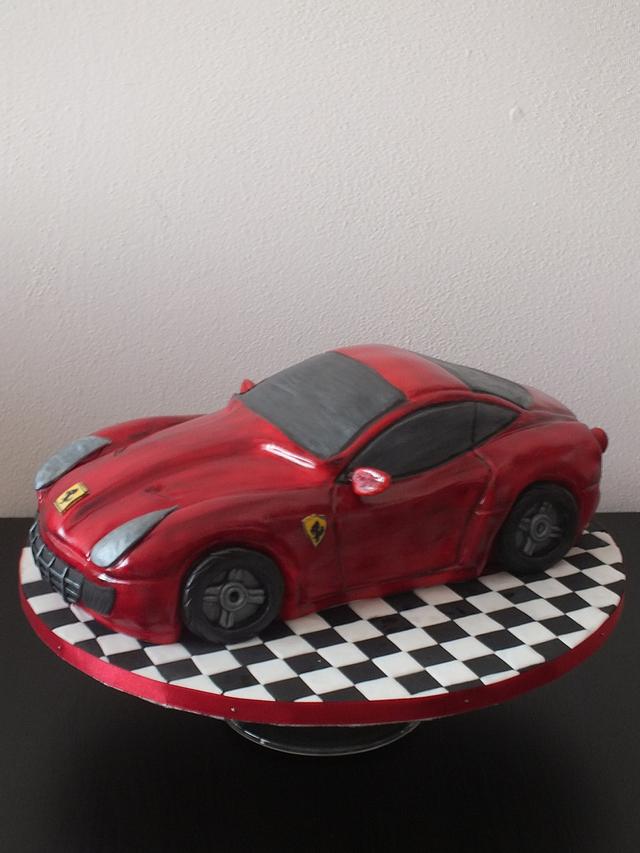 Ferrari cake - Decorated Cake by Janeta Kullová - CakesDecor