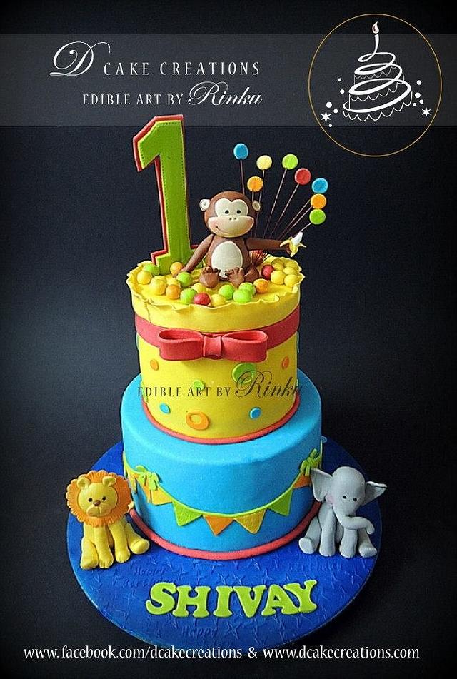 1st Birthday Cake - Cake by D Cake Creations® - CakesDecor