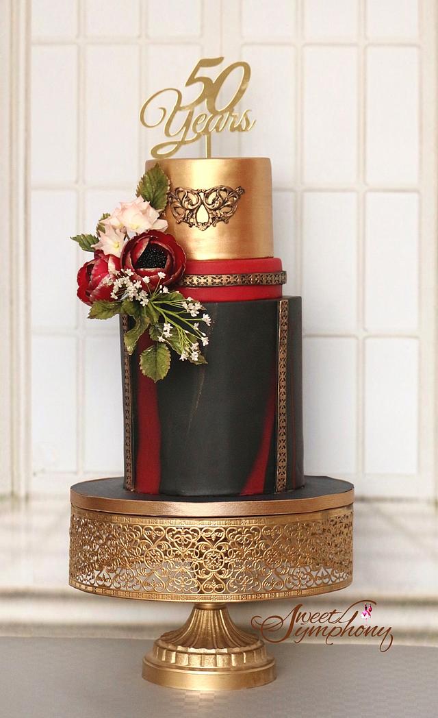 50th Birthday Celebration Cake Cake by Sweet Symphony 50th Birthday Celebration Cake Cake by Sweet Symphony