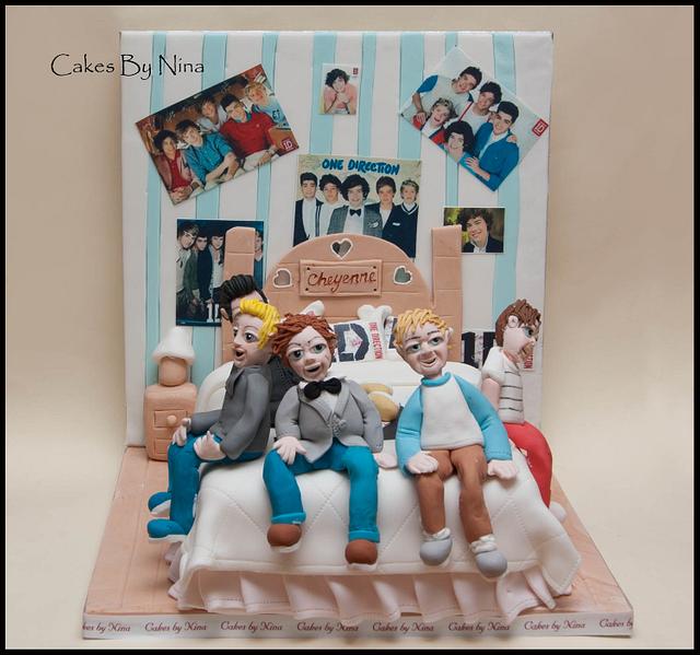 One Direction Fan Room Cake By Cakes By Nina Camberley