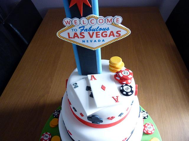 Las Vegas 21st Birthday Cake