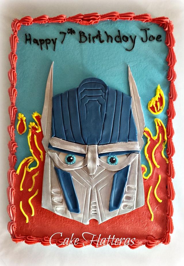 Optimus Prime Cake By Donna Tokazowski Cake Hatteras Cakesdecor