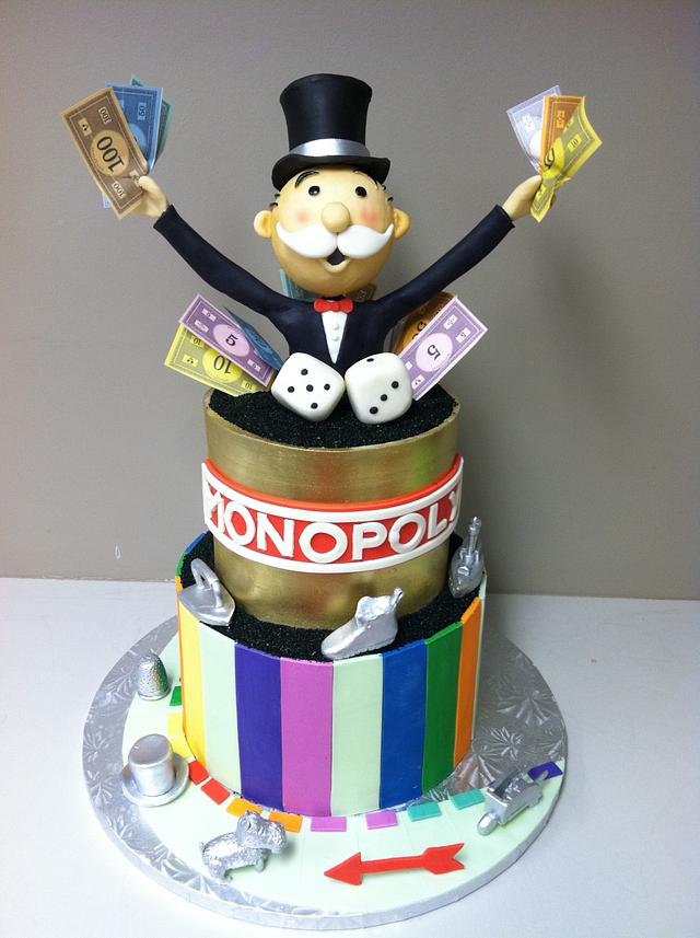 Monopoly - Decorated Cake by Bryson Perkins - CakesDecor