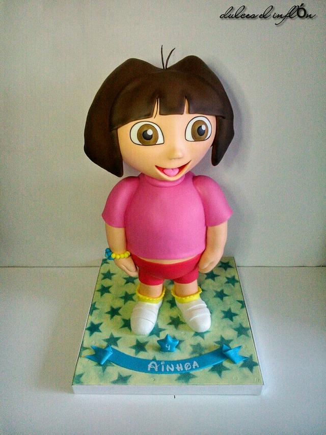 3D pie Dora the Explorer - Decorated Cake by Floren - CakesDecor