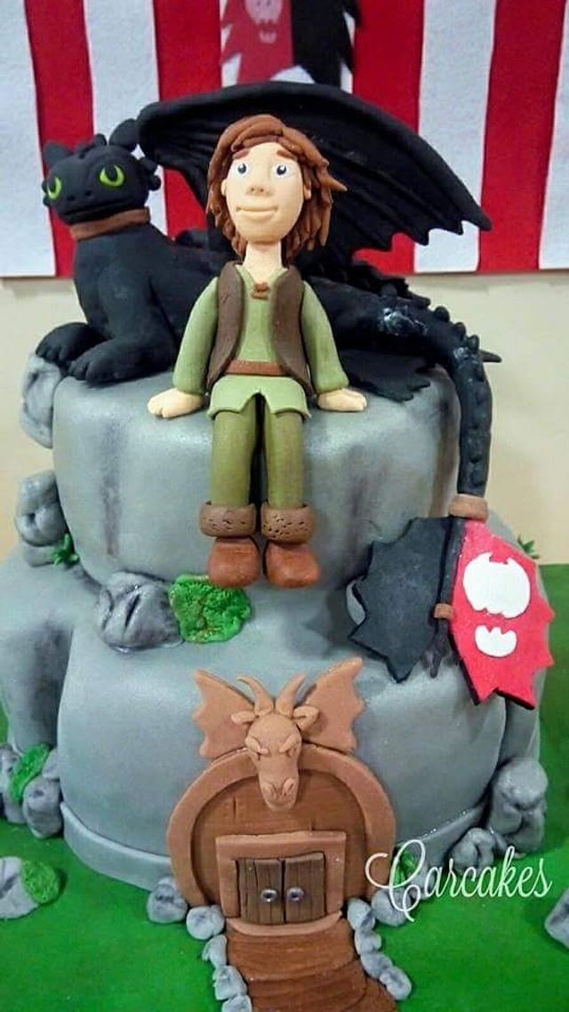 como entrenar a tu dragon - Decorated Cake by Carcakes - CakesDecor