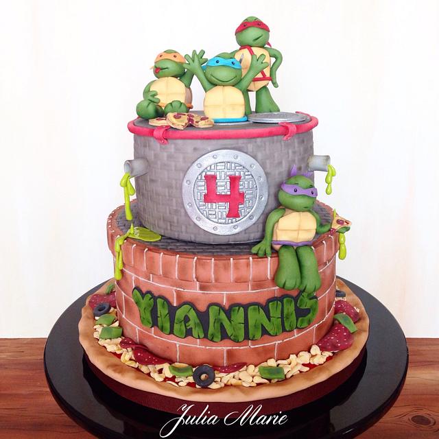 TMNT Cake - Decorated Cake by Julia Marie Cakes - CakesDecor