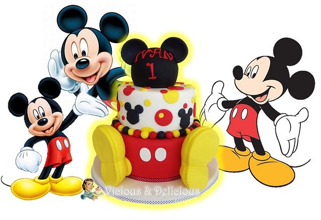 Mickey mouse cake - Decorated Cake by Sara Solimes Party - CakesDecor