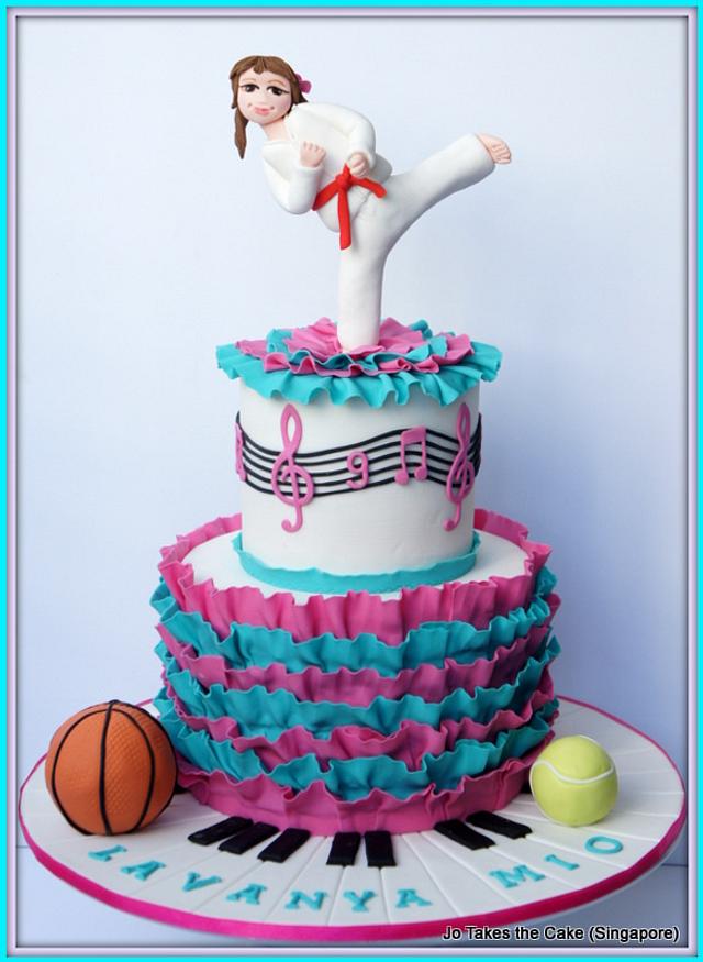 Girly Activities - Decorated Cake by Jo Finlayson (Jo - CakesDecor