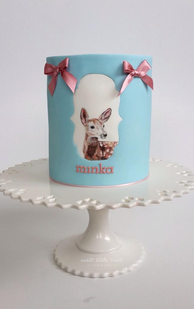 Hand painted Baby doe - Cake by Sweet Little Treat - CakesDecor