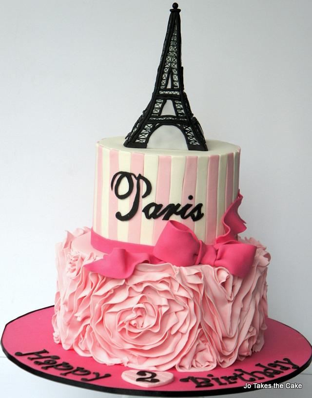 Paris - Decorated Cake By Jo Finlayson (jo Takes The - Cakesdecor