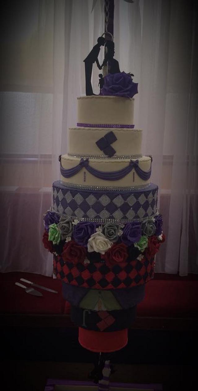joker and harley quinn wedding cakes