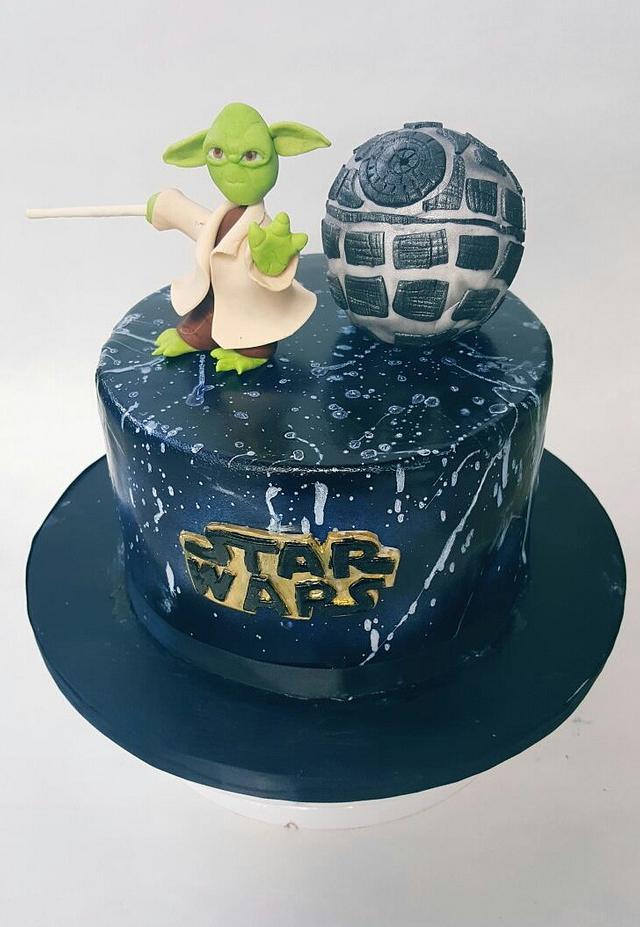 Star wars cake Decorated Cake by Garima rawat CakesDecor