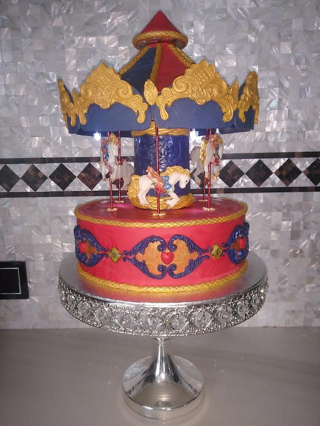 Cake "Carousel" Decorated Cake by keksa CakesDecor
