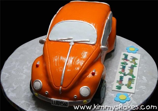 Herbie, the Love Bug - Decorated Cake by Kimmy's Kakes - CakesDecor