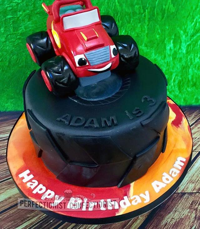 Adam - Blaze and the Monster Machines Birthday Cake