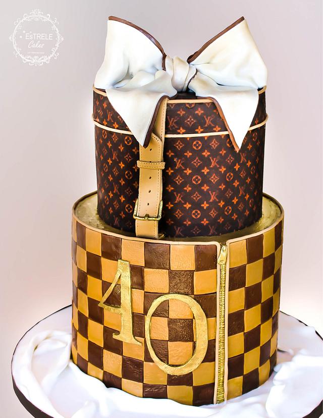 louis vuitton cake  Louis vuitton cake, Cake decorating with