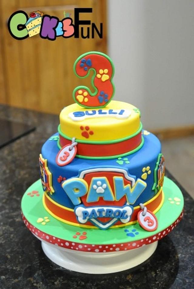 simple easy paw patrol cake
