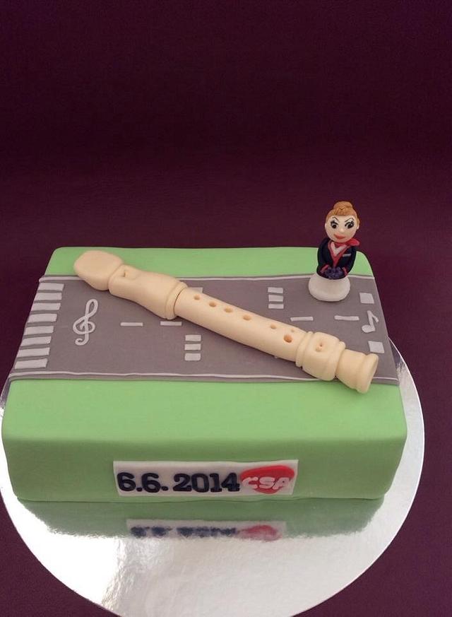 A flute cake Decorated Cake by Dasa CakesDecor