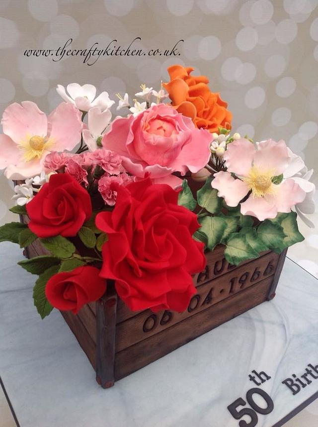 A Crate of Flowers