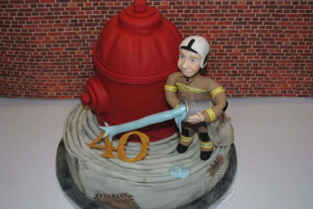 fireman cake