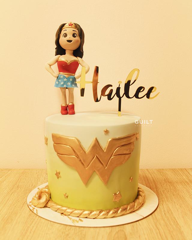 Wonderwoman Decorated Cake By Guilt Desserts Cakesdecor