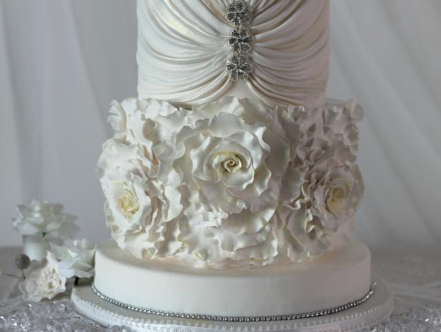 Pure White Wedding Cake  - Cake Central V.5 is 3