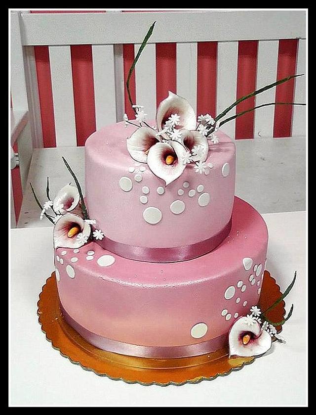 Pink Stargazer Lily Cake - Gina Molyneux - Cake Artistry