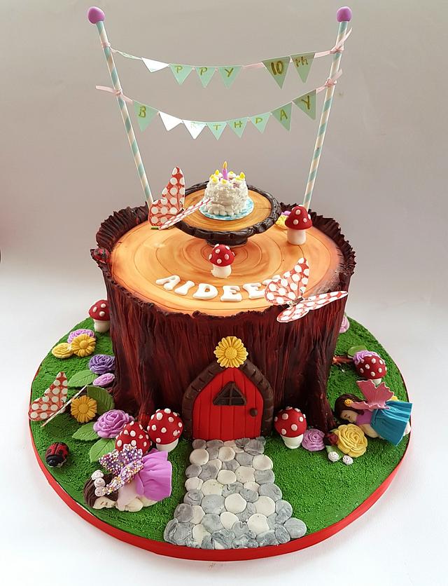 Fairy Woodland - Decorated Cake by Cakes Glorious Cakes - CakesDecor