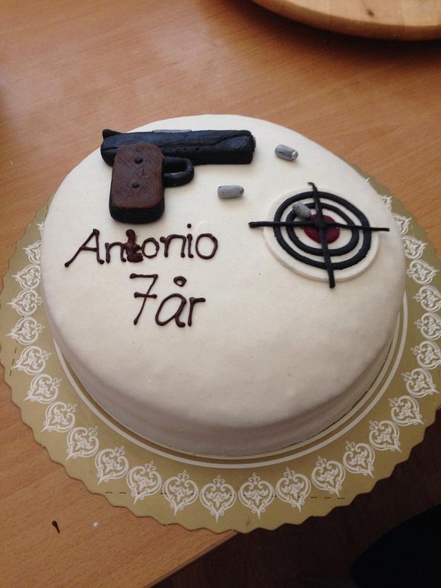 Pistol cake cake by helenfawaz91 CakesDecor