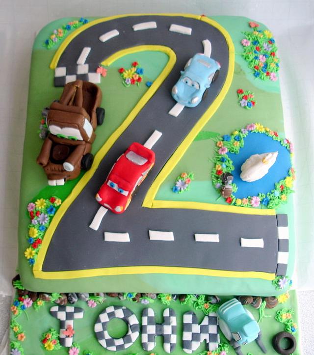 Cars - cake - Decorated Cake by Valeria Sotirova - CakesDecor