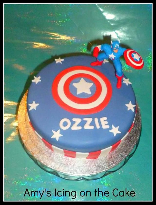 Captain America Decorated Cake By Amy S Icing On The Cakesdecor