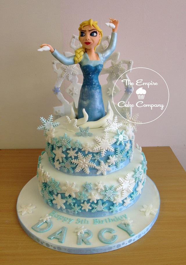 2 tier Frozen cake - Decorated Cake by The Empire Cake - CakesDecor