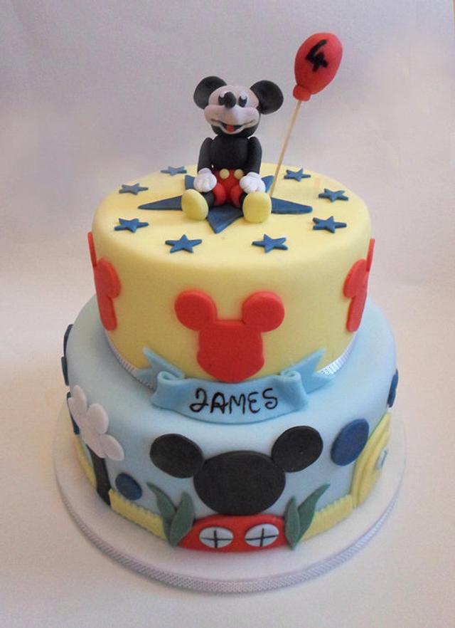 Mickey Mouse Cake - Decorated Cake by rosiescakes - CakesDecor