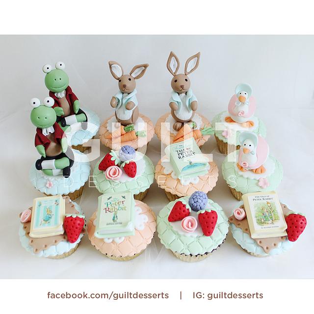 Peter Rabbit Cupcakes - Decorated Cake by Guilt Desserts - CakesDecor