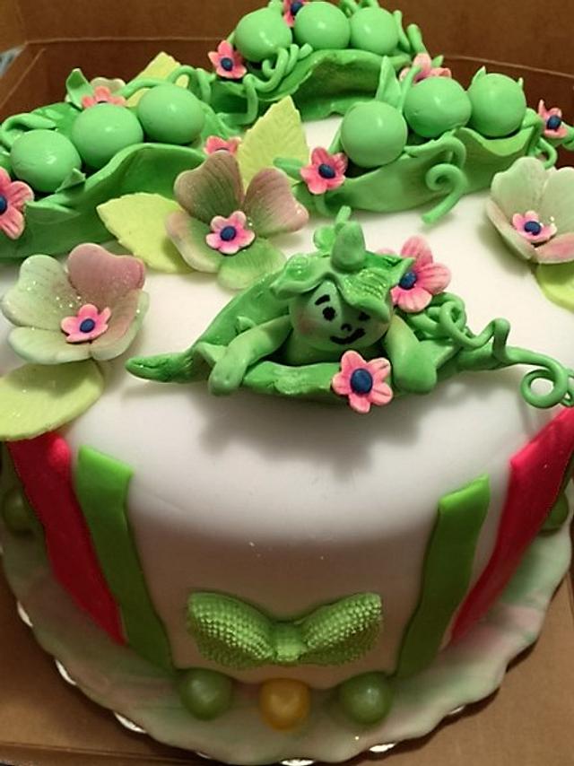 Peas in a Pod - Decorated Cake by Fun Fiesta Cakes - CakesDecor