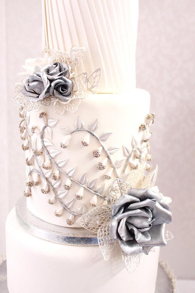 Silver Brilliance Wedding cake