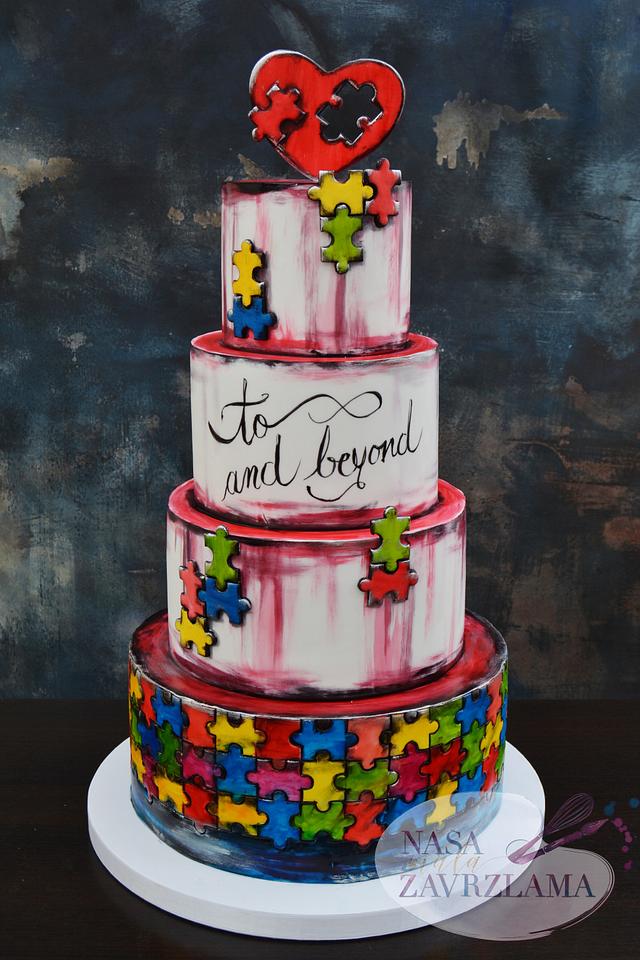 Puzzle Wedding Cake Cake by Nasa Mala Zavrzlama CakesDecor Puzzle Wedding Cake Cake by Nasa Mala Zavrzlama CakesDecor