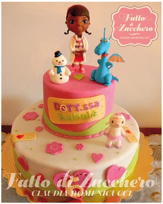 Doc McStuffins - Decorated Cake by Fatto di Zucchero - CakesDecor