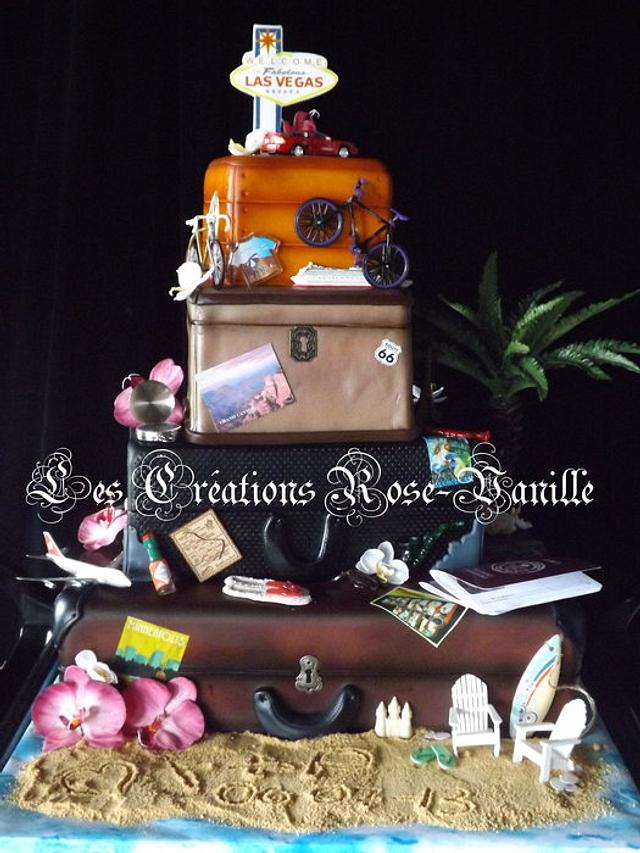 go to honeymoon Decorated Cake by cindy CakesDecor