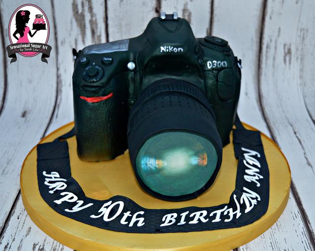 Nikon Camera Cake Decorated Cake By Sensational Sugar Cakesdecor 2837