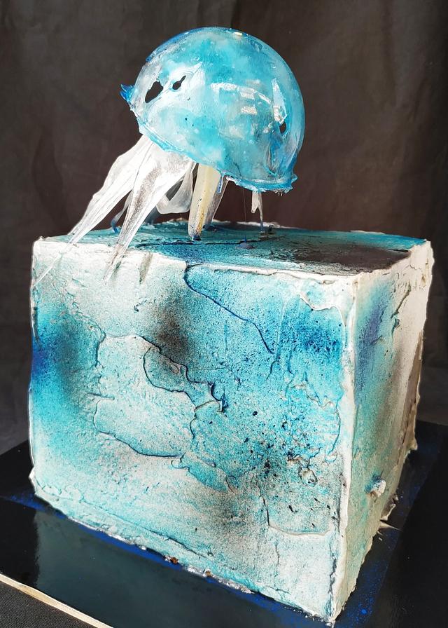Jelly fish Decorated Cake by CakesDecor