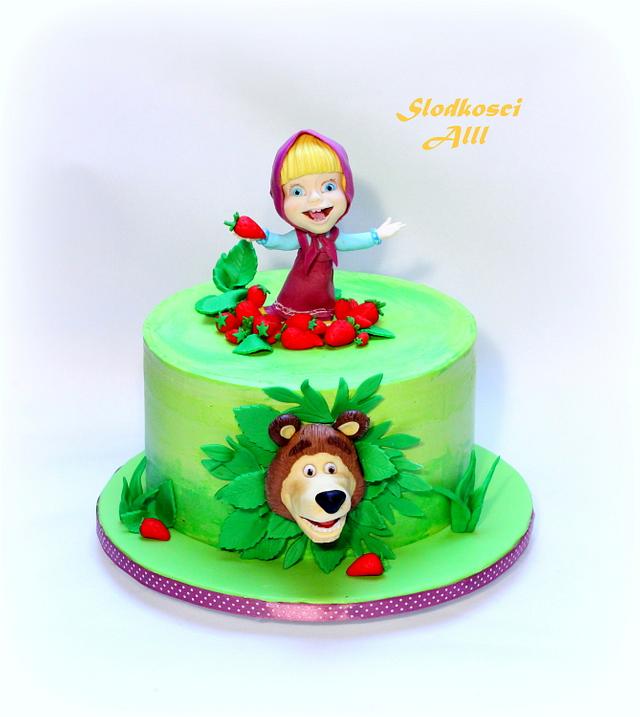 Masha and the Bear Cake - Decorated Cake by Alll - CakesDecor