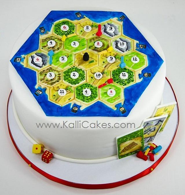 Settlers of Catan - Decorated Cake by Andrea - CakesDecor